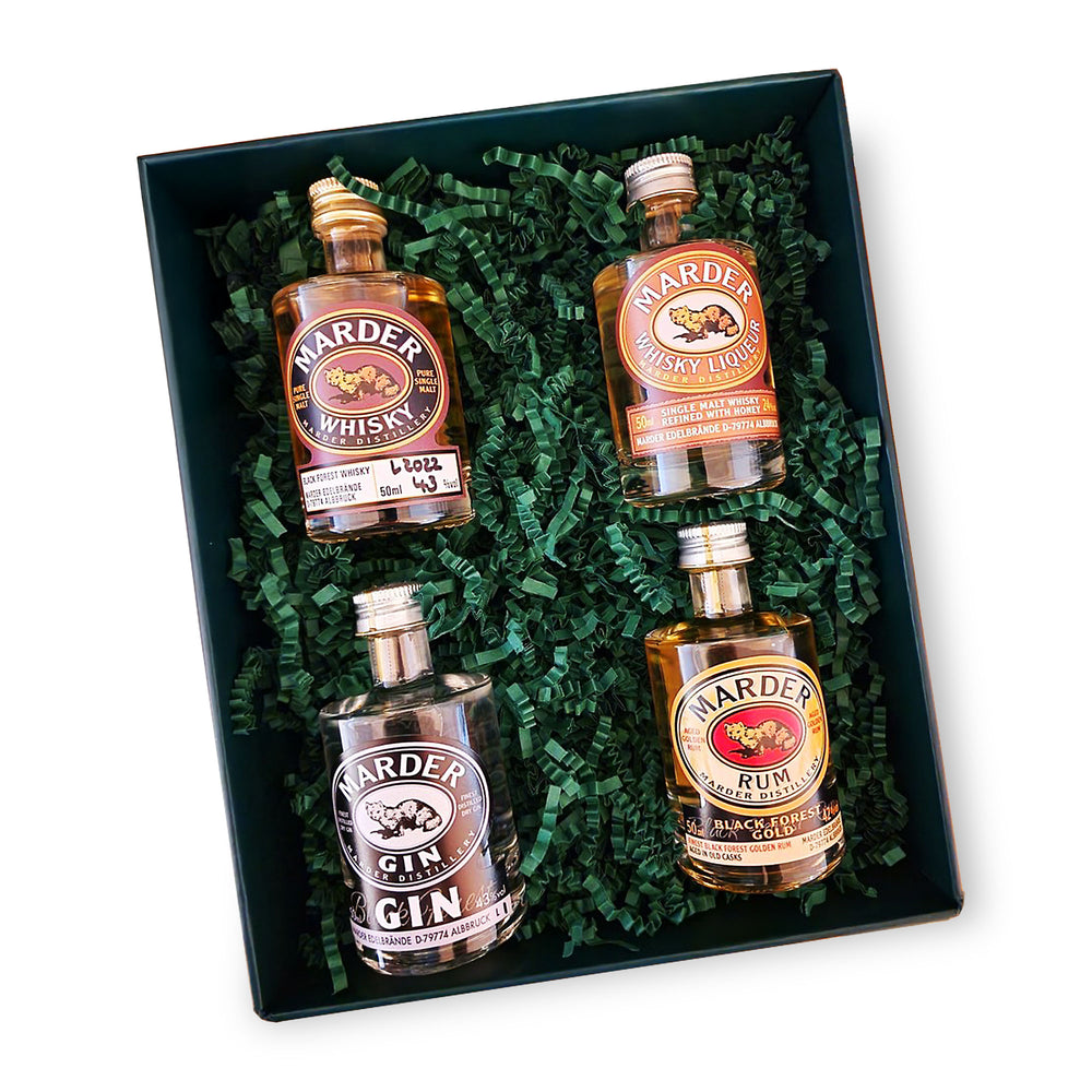 Mini-Set: Marder Whisky, Whisky Liqueur, GIN, RUM